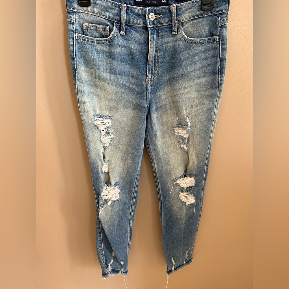 Hollister High Rise super skinny crop vintage stretch